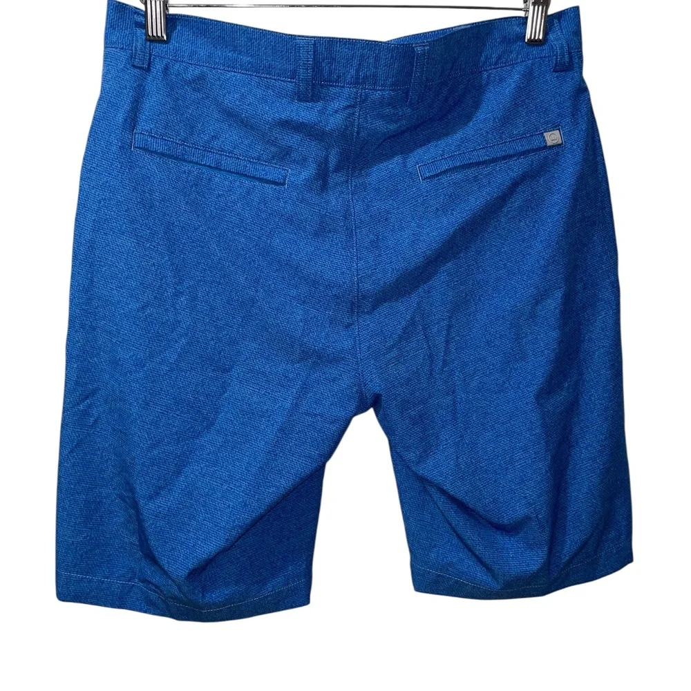 Men's Peter Millar‎ Performance Golf Casual Blue Chino Shorts Inseam 10